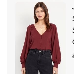 Old Navy Deep Red Blouse